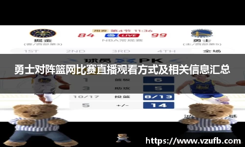 勇士对阵篮网比赛直播观看方式及相关信息汇总